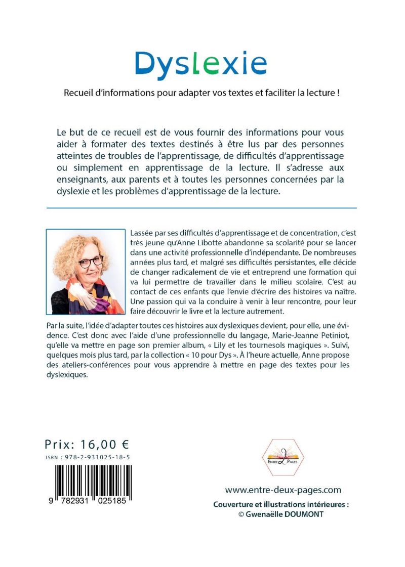 Dyslexie - Recueil d'informations pour adapter vos textes et faciliter la lecture ! / en savoir + – Image 2